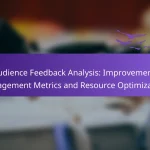 Audience Feedback Analysis: Improvement, Engagement Metrics and Resource Optimization