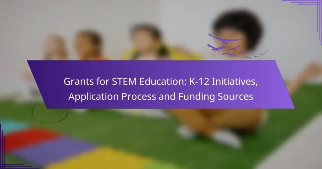Grants for STEM Education: K-12 Initiatives, Application Process and Funding Sources