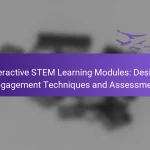 Interactive STEM Learning Modules: Design, Engagement Techniques and Assessment