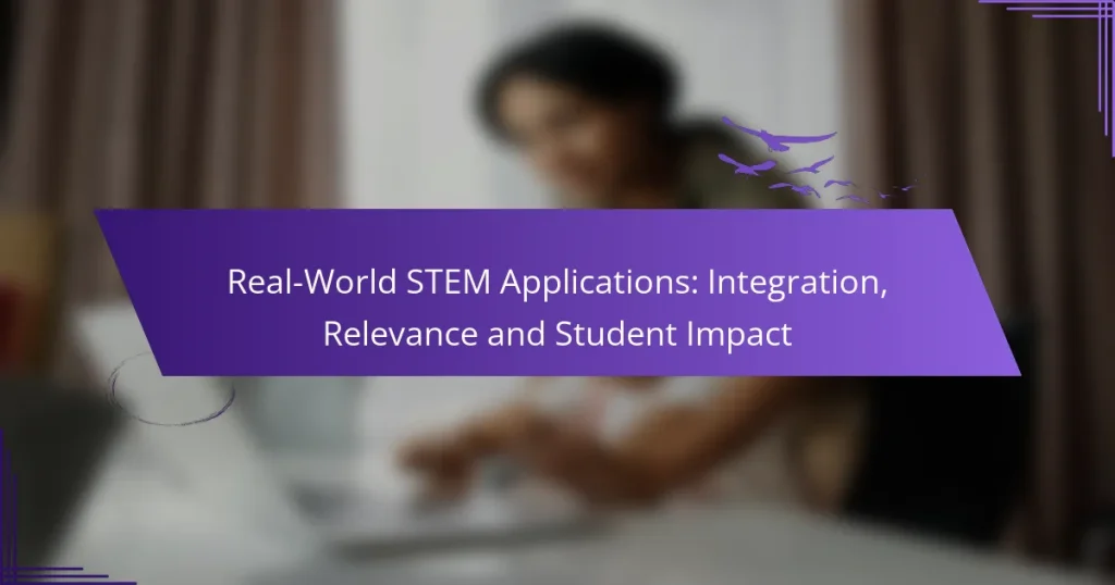 Real-World STEM Applications: Integration, Relevance and Student Impact