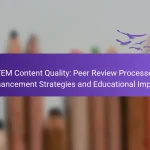 STEM Content Quality: Peer Review Processes, Enhancement Strategies and Educational Impact