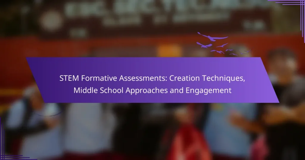 STEM Formative Assessments: Creation Techniques, Middle School Approaches and Engagement